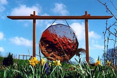Zwölfeckiger Bronze-Gong von Martin Bläse Zwölfeckiger Bronze-Gong von Martin Bläse